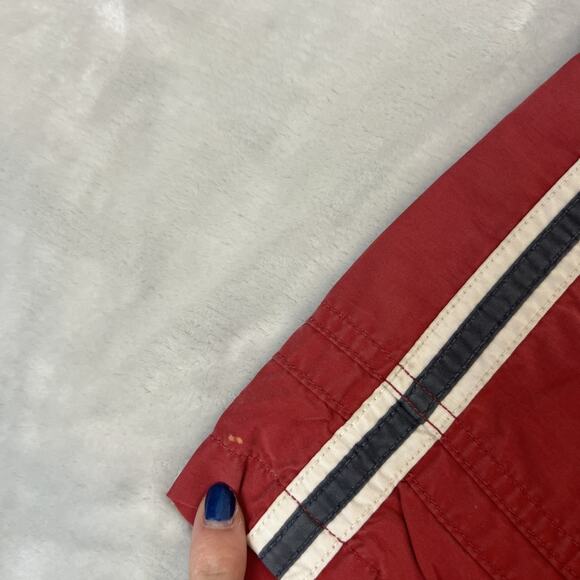 VTG Abercrombie Fitch Board Shorts Womens XS Red Surf Skate Y2K Nautical Beach - Picture 5 of 11